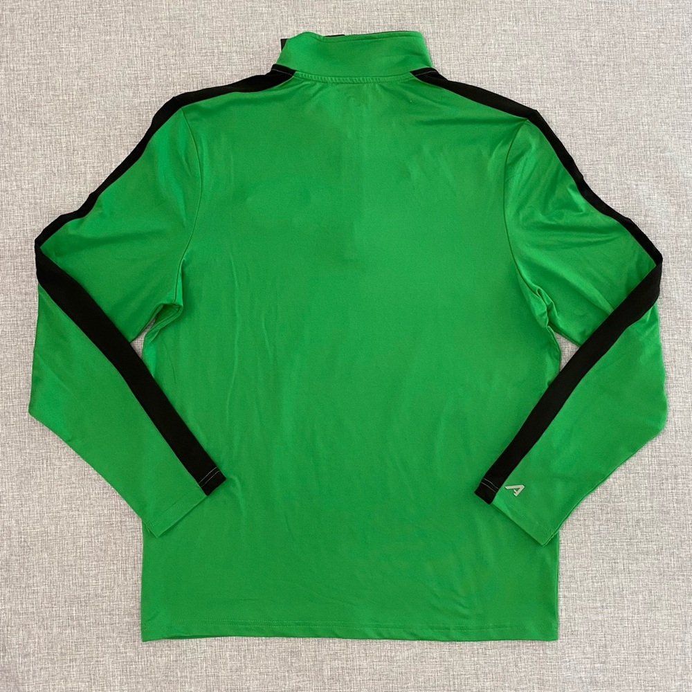 Antigua Mens Medium Philadelphia Eagles 1/4 Zip Light Pullover Kelly Green New - Picture 2 of 10